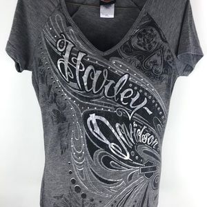 Whiskey River Texarkana Harley Davidson V-neck